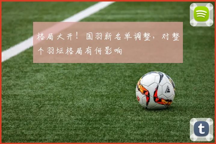 格局大开！国羽新名单调整，对整个羽坛格局有何影响