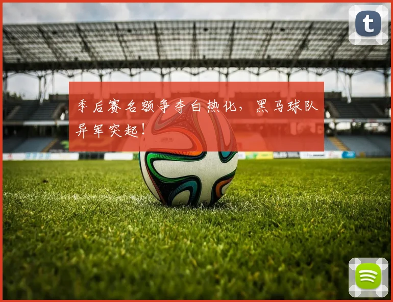 季后赛名额争夺白热化，黑马球队异军突起！
